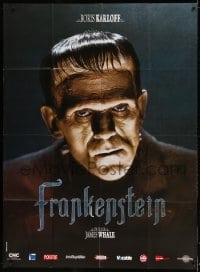 5j354 FRANKENSTEIN French 1p R2008 wonderful close up of Boris Karloff as the monster!