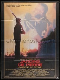 5j370 GARDENS OF STONE French 1p 1988 James Caan, Vietnam War, directed by Francis Ford Coppola!