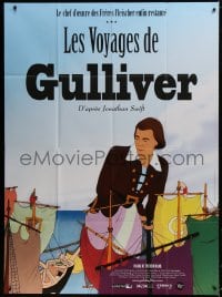 5j407 GULLIVER'S TRAVELS French 1p R2015 classic cartoon by Dave Fleischer, great animation image!