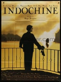5j472 INDOCHINE French 1p 1992 cool image of Catherine Deneuve overlooking ocean in Southeast Asia!