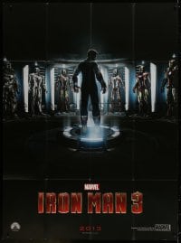 5j483 IRON MAN 3 teaser French 1p 2013 great image of Robert Downey with all his different suits!