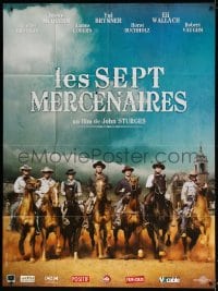 5j589 MAGNIFICENT SEVEN French 1p R2000s Yul Brynner, Steve McQueen, John Sturges' 7 Samurai western!