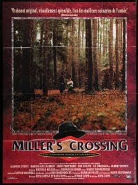 5j617 MILLER'S CROSSING French 1p 1991 Coen Bros, Gabriel Byrne & John Turturro in forest!