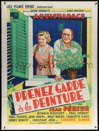5j618 MIND THE PAINT French 1p 1933 Henri Chomette's Prenez garde a la peinture, Aquistapace!