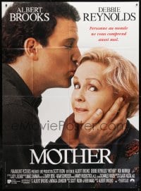 5j632 MOTHER French 1p 1997 by Albert Brooks, who's kissing mom Debbie Reynolds' forehead!