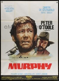5j640 MURPHY'S WAR French 1p 1971 different Marty art of Peter O'Toole, directed by Peter Yates!