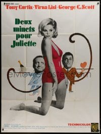 5j659 NOT WITH MY WIFE YOU DON'T French 1p 1967 Curtis, Virna Lisi, George C. Scott by Ferracci!