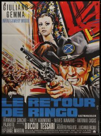 5j751 RETURN OF RINGO French 1p 1967 great spaghetti western art of Giuliano Gemma by Roje!