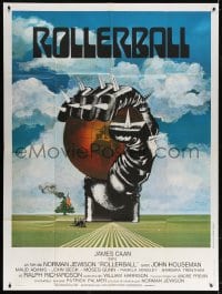 5j768 ROLLERBALL French 1p 1975 cool completely different artwork by Jouineau Bourduge!