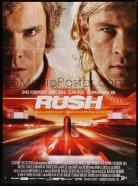 5j775 RUSH French 1p 2013 cool close up of Chris Hemsworth as F1 driver James Hunt!