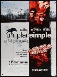 5j815 SIMPLE PLAN French 1p 1999 Bill Paxton, Bridget Fonda, Billy Bob Thornton, Sam Raimi!