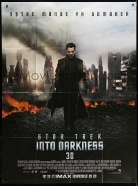5j841 STAR TREK INTO DARKNESS French 1p 1913 cool image Benedict Cumberbatch & city in ruins!