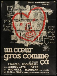 5j925 UN COEUR GROS COMME CA French 1p 1965 boxing documentary directed by Francois Reichenbach!