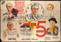 5j008 LE MONSIEUR DE 5 HEURES French 2p 1938 great art montage of the top cast, ultra rare!