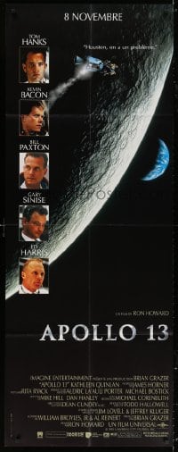 5j022 APOLLO 13 French door panel 1995 Tom Hanks, Kevin Bacon & Bill Paxton, directed by Ron Howard