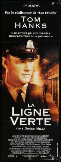 5j026 GREEN MILE French door panel 2000 c/u of prison guard Tom Hanks, Stephen King fantasy!