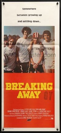 5k419 BREAKING AWAY Aust daybill 1979 Dennis Christopher, Dennis Quaid, Peter Yates cycling classic!