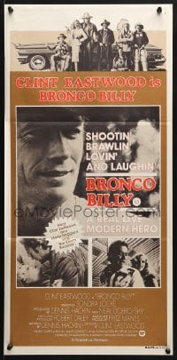5k422 BRONCO BILLY Aust daybill 1980 Clint Eastwood directs & stars, completely different images!