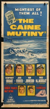5k430 CAINE MUTINY Aust daybill 1955 Humphrey Bogart, Jose Ferrer, Van Johnson & MacMurray!
