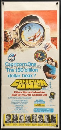 5k439 CAPRICORN ONE Aust daybill 1978 Elliott Gould, James Brolin, the 30 billion dollar hoax!