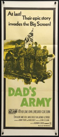 5k487 DAD'S ARMY Aust daybill 1971 English World War II comedy from the TV series!