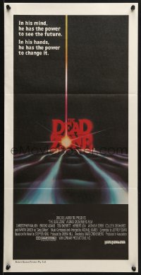 5k496 DEAD ZONE Aust daybill 1984 David Cronenberg, Stephen King, he has power to see the future!