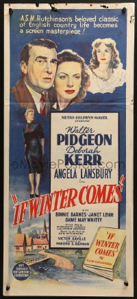 5k645 IF WINTER COMES Aust daybill 1948 Walter Pidgeon, Deborah Kerr, Angela Lansbury, Janet Leigh
