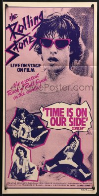 5k693 LET'S SPEND THE NIGHT TOGETHER Aust daybill 1983 Mick Jagger & The Rolling Stones!