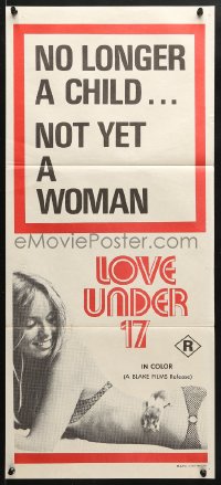 5k715 LOVE UNDER 17 Aust daybill 1981 different image of sexy naked Linda Robertson!
