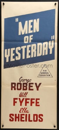 5k742 MEN OF YESTERDAY Aust daybill R1950s George Robey, Will Fyffe, and Ella Shields!