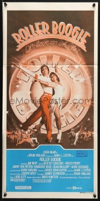 5k846 ROLLER BOOGIE Aust daybill 1981 full-length Linda Blair with rollerskating champion Jim Bray!