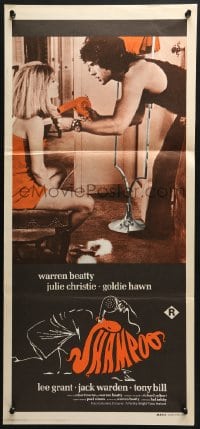 5k867 SHAMPOO Aust daybill 1975 hairdresser Warren Beatty, Julie Christie, Goldie Hawn!