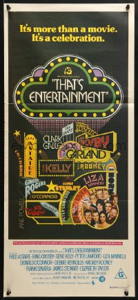 5k926 THAT'S ENTERTAINMENT Aust daybill 1974 classic MGM Hollywood scenes, it's a celebration!