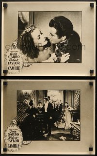 5k007 CAMILLE 2 Aust LCs R1950s completely different image of Greta Garbo & young Robert Taylor!