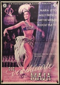 5k276 VEILED LADY German 1951 German mambo-mad musical with glamorous girls galore!