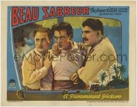 5m374 BEAU SABREUR LC 1928 two men restraining Legionnaire Gary Cooper in sequel to Beau Geste!