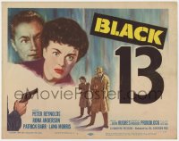 5m020 BLACK 13 TC 1954 Ken Hughes English crime thriller, the good guy becomes the bad guy!