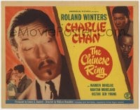 5m043 CHINESE RING TC 1948 great close up of Asian detective Roland Winters, Mantan & Sen Young!