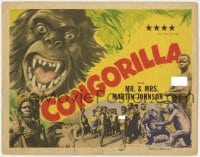 5m046 CONGORILLA TC R1946 Osa & Martin Johnson, cool art of giant apes + African natives!