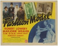 5m089 FASHION MODEL TC 1945 model is murdered and innocent Robert Lowery is to blame!