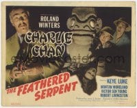 5m091 FEATHERED SERPENT TC 1948 Roland Winters as Asian detective Charlie Chan with Keye Luke!