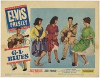 5m522 G.I. BLUES LC #3 1960 great image of Elvis Presley in uniform playing guitar for sexy girls!