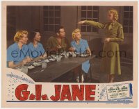 5m524 G.I. JANE LC #6 1951 Jean Porter orders Tom Neal to leave the ladies' lunch table!