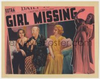 5m529 GIRL MISSING LC 1933 chorus girls Glenda Farrell & Peggy Shannon with Guy Kibbee on bed!