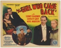 5m117 GIRL WHO CAME BACK TC 1935 Sidney Blackmer, Shirley Grey & Noel Madison with cops!