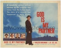 5m121 GOD IS MY PARTNER TC 1957 religious Walter Brennan, the miracle on Main Street!