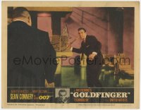 5m540 GOLDFINGER LC #4 1964 Sean Connery as James Bond 007 attacking Harold Sakata as Oddjob!