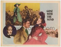 5m546 GONE WITH THE WIND LC #7 R1947 art of Clark Gable & Vivien Leigh, Leslie Howard in inset!