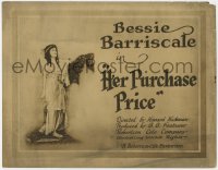 5m130 HER PURCHASE PRICE TC 1919 pretty English heiress Bessie Barriscale is in an Arab harem!