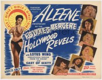 5m138 HOLLYWOOD REVELS TC 1946 sexy Aleene, exotic Lotus Wing, burlesque documentary!